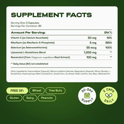 Cata-Kor Liposomal Glutathione Capsules